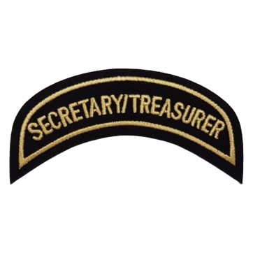 Erbe: SEKRETÄR/SCHATZMEISTER-Patch