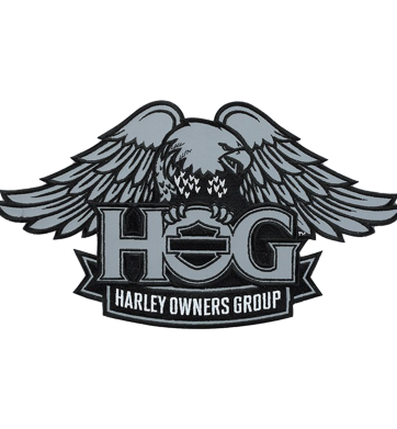H.O.G. Patch In Reflective - LARGE