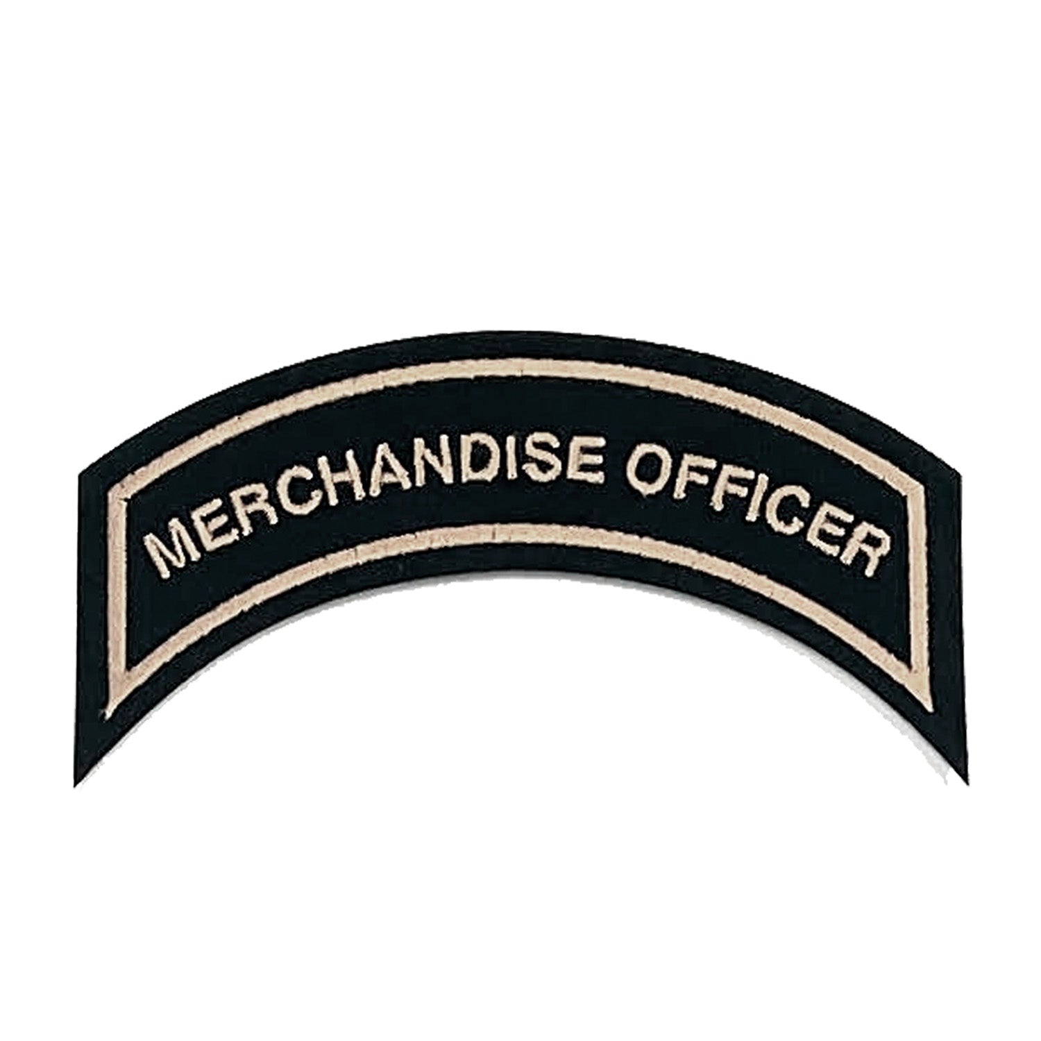 MERCHANDISE OFFICER-Aufnäher in Hellbraun