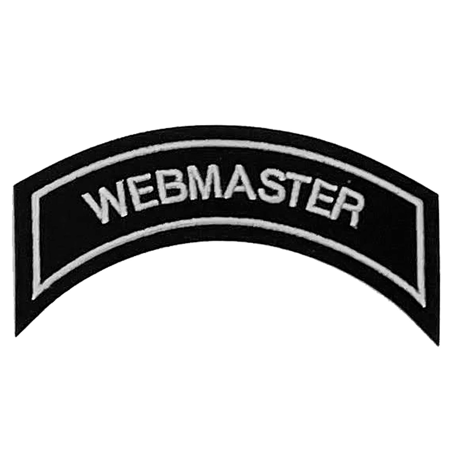 Patch WEBMASTER in argento