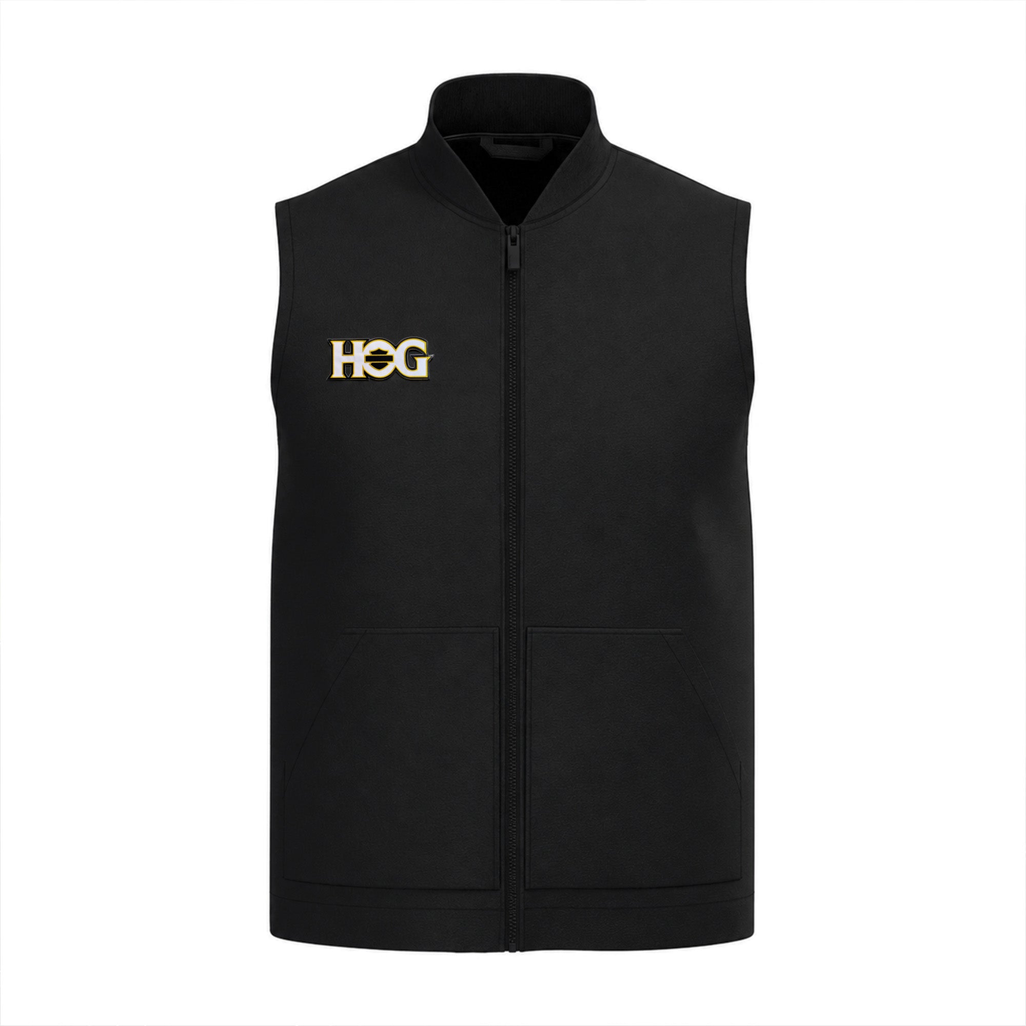 Black Gilet/Rider Coat H.O.G Patch