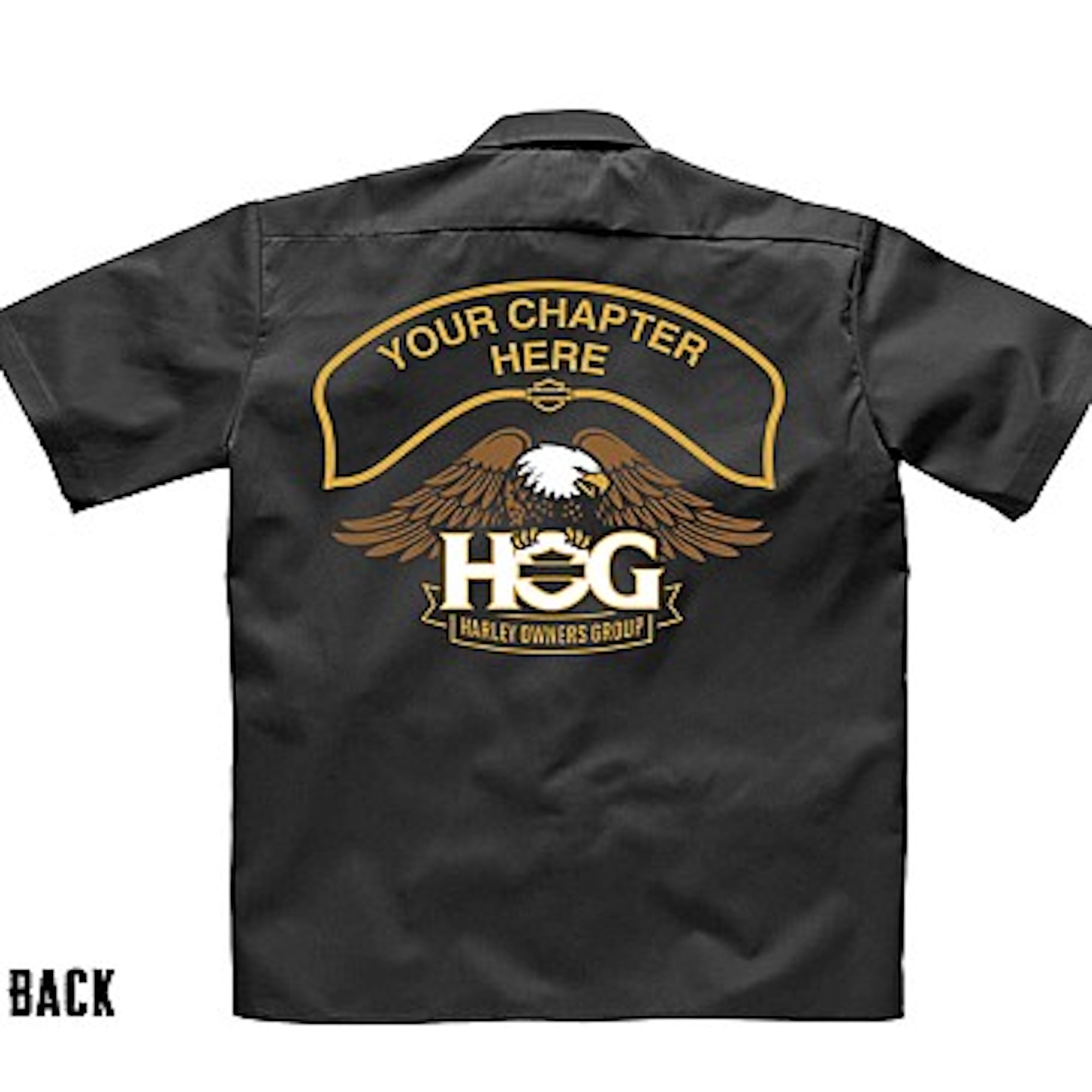 Camicia a maniche corte HOG Chapter