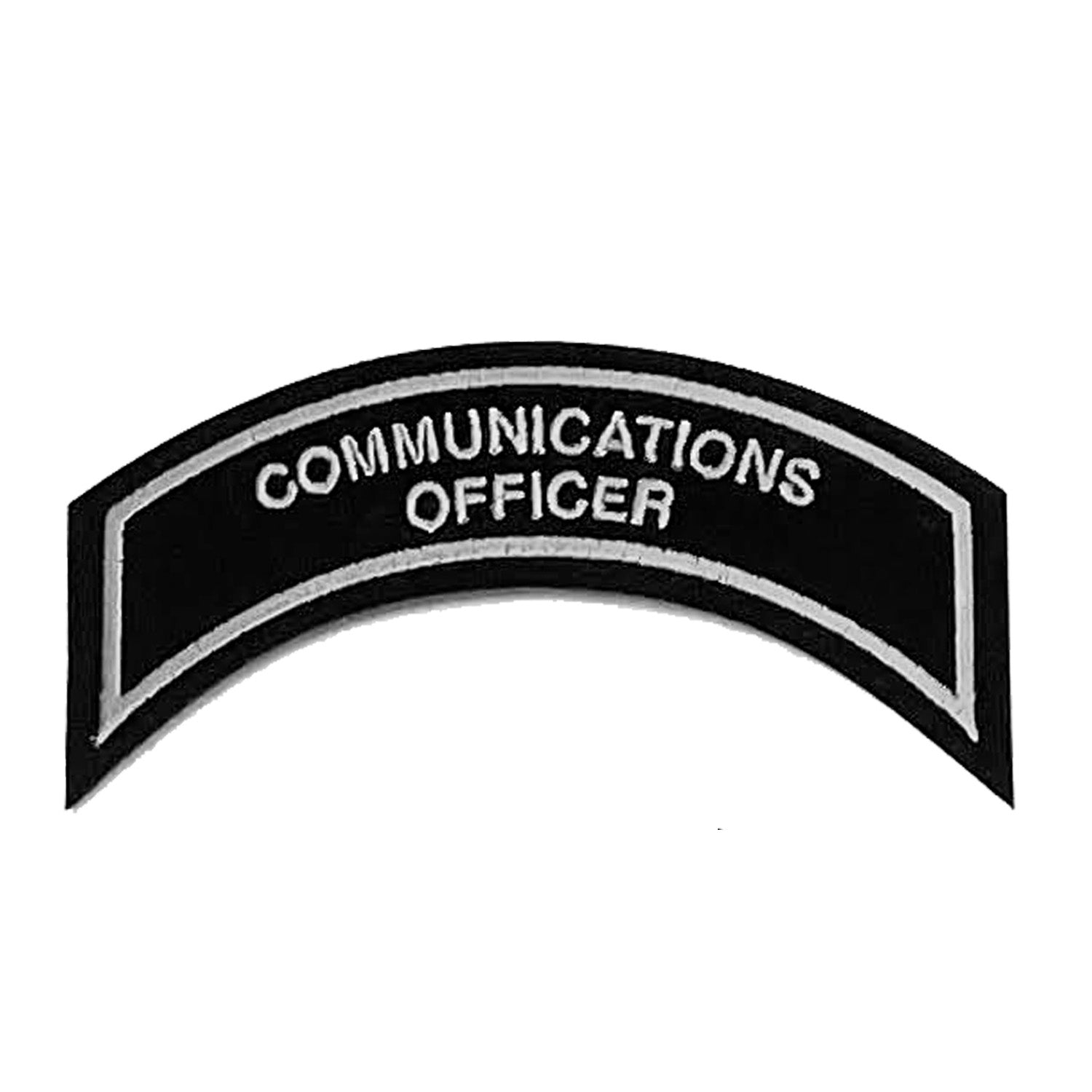 COMMUNICATIONS OFFICER Patch In Silver