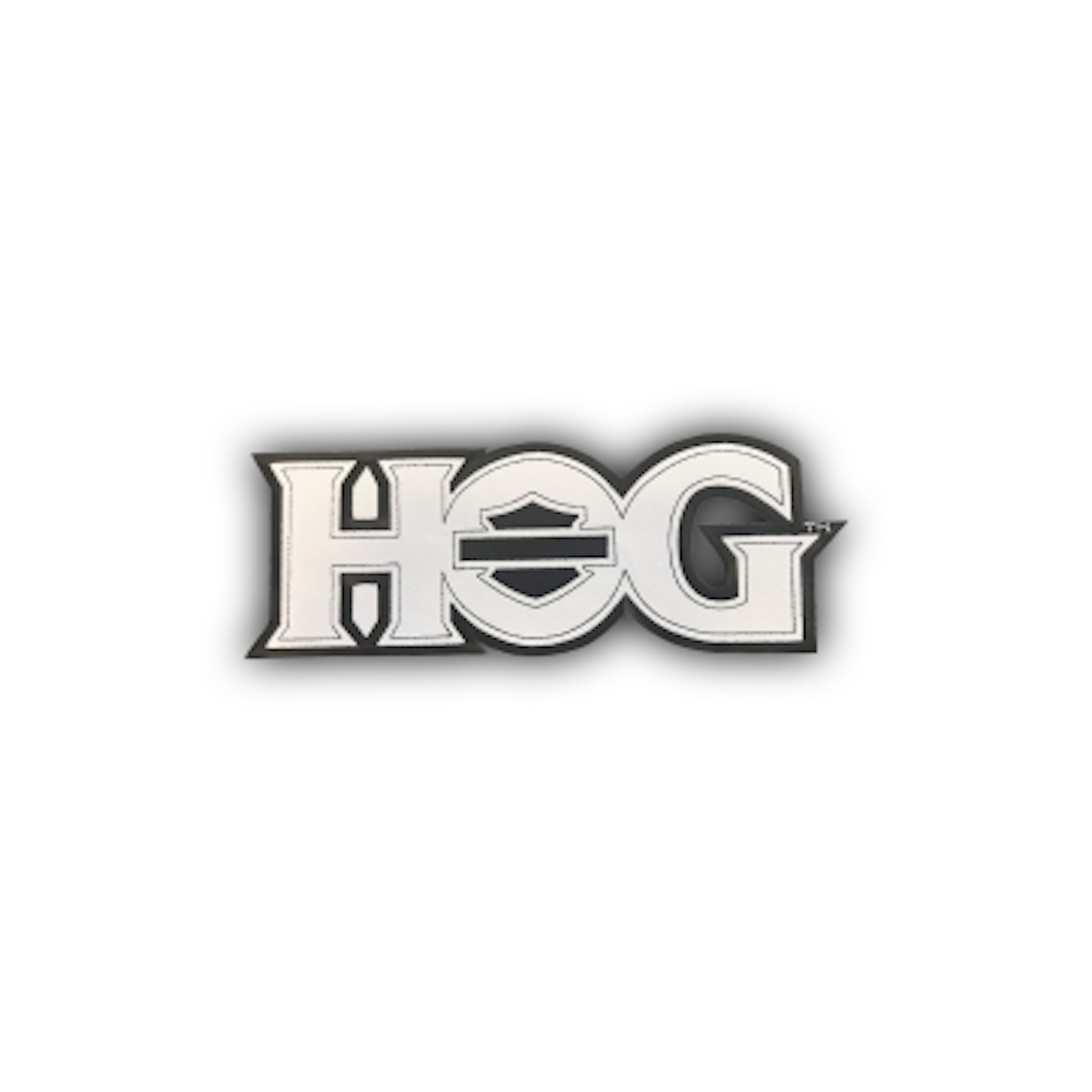 H.O.G. Icon Patch Small In White