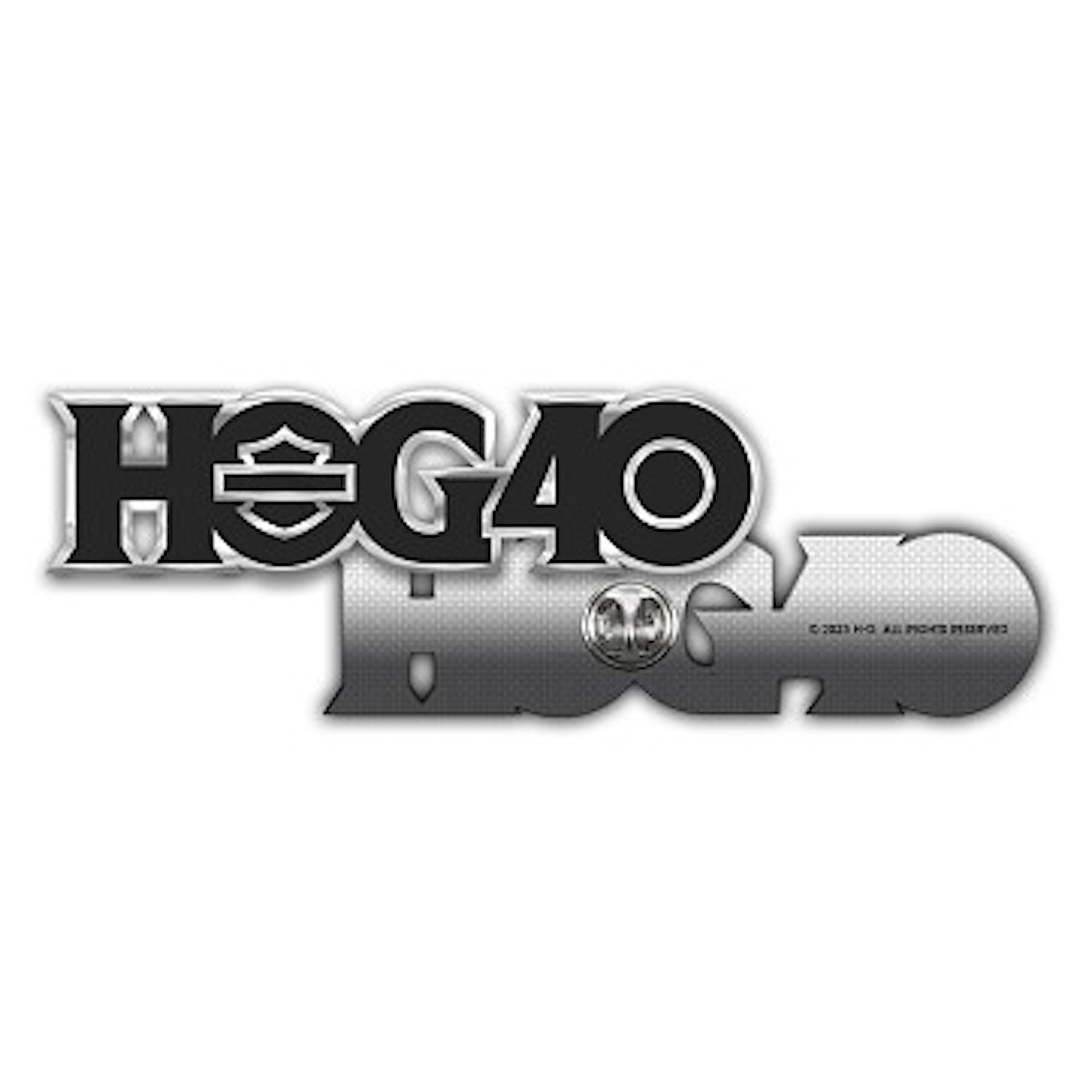 H.O.G. 40 Logo Pin Badge