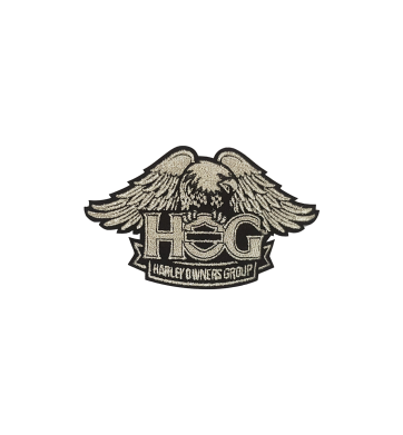 HOG Eagle Patch in Silber – KLEIN