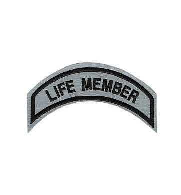 Life Member Patch In Reflective- SMALL