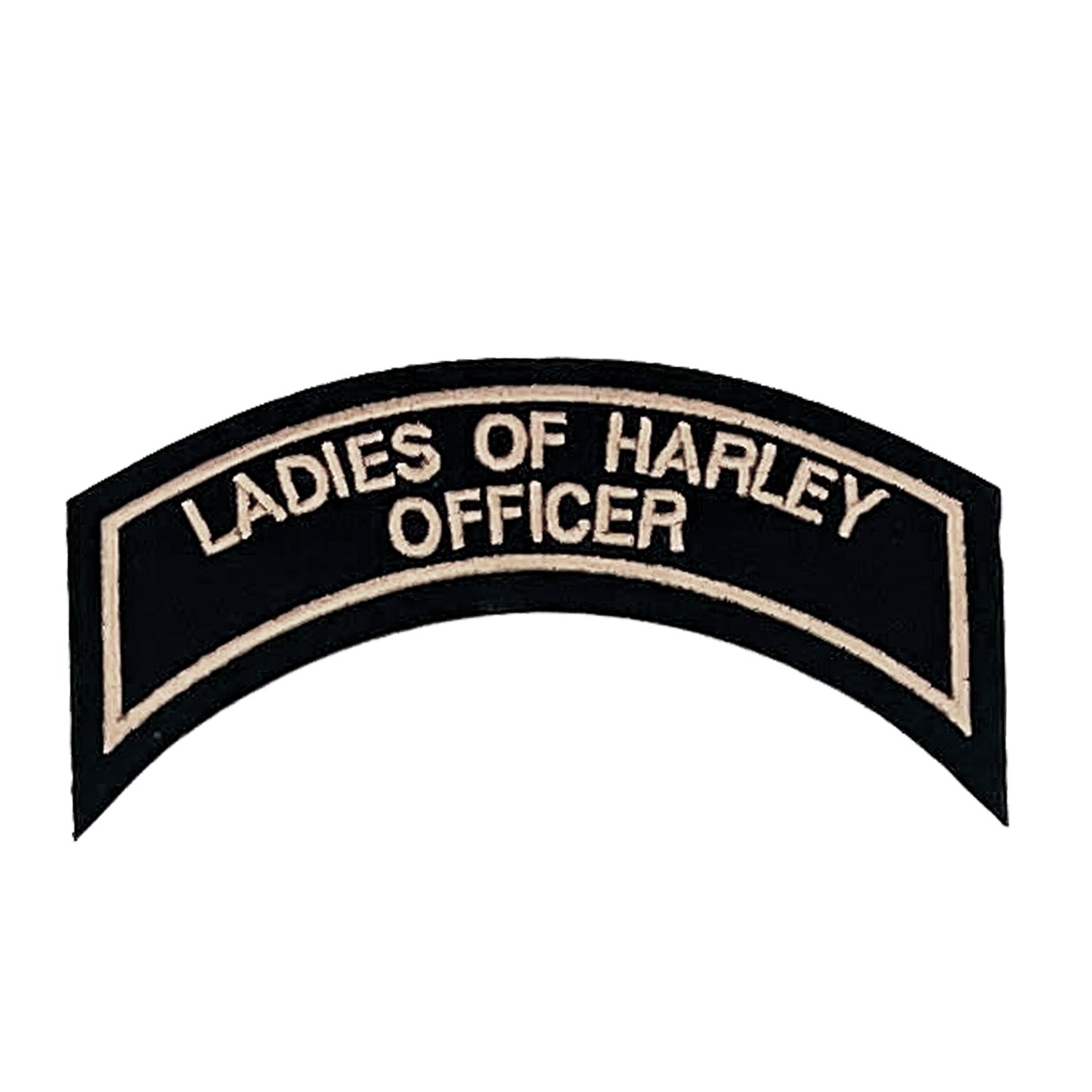 Parche LADIES OF HARLEY OFFICER en Tan.