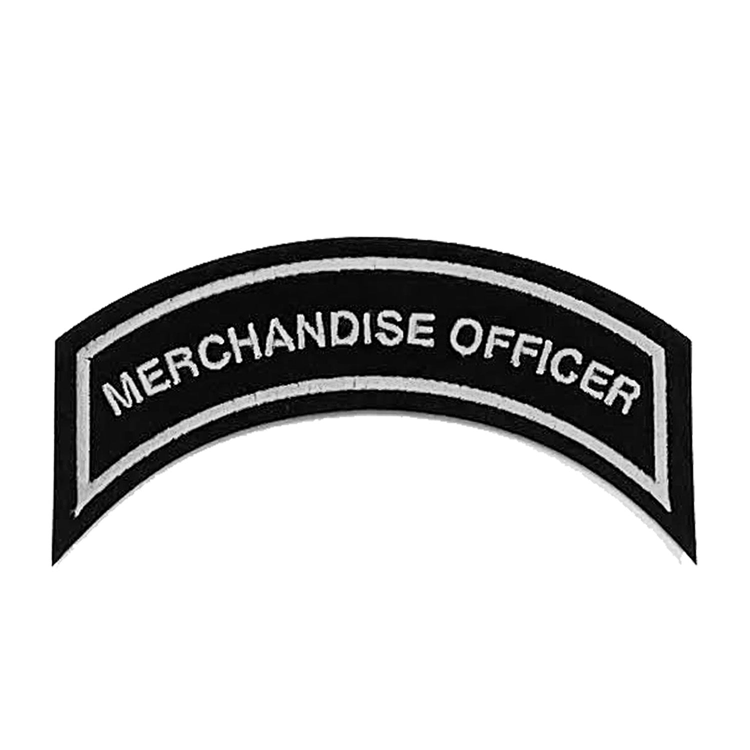 Parche MERCHANDISE OFFICER en Plateado