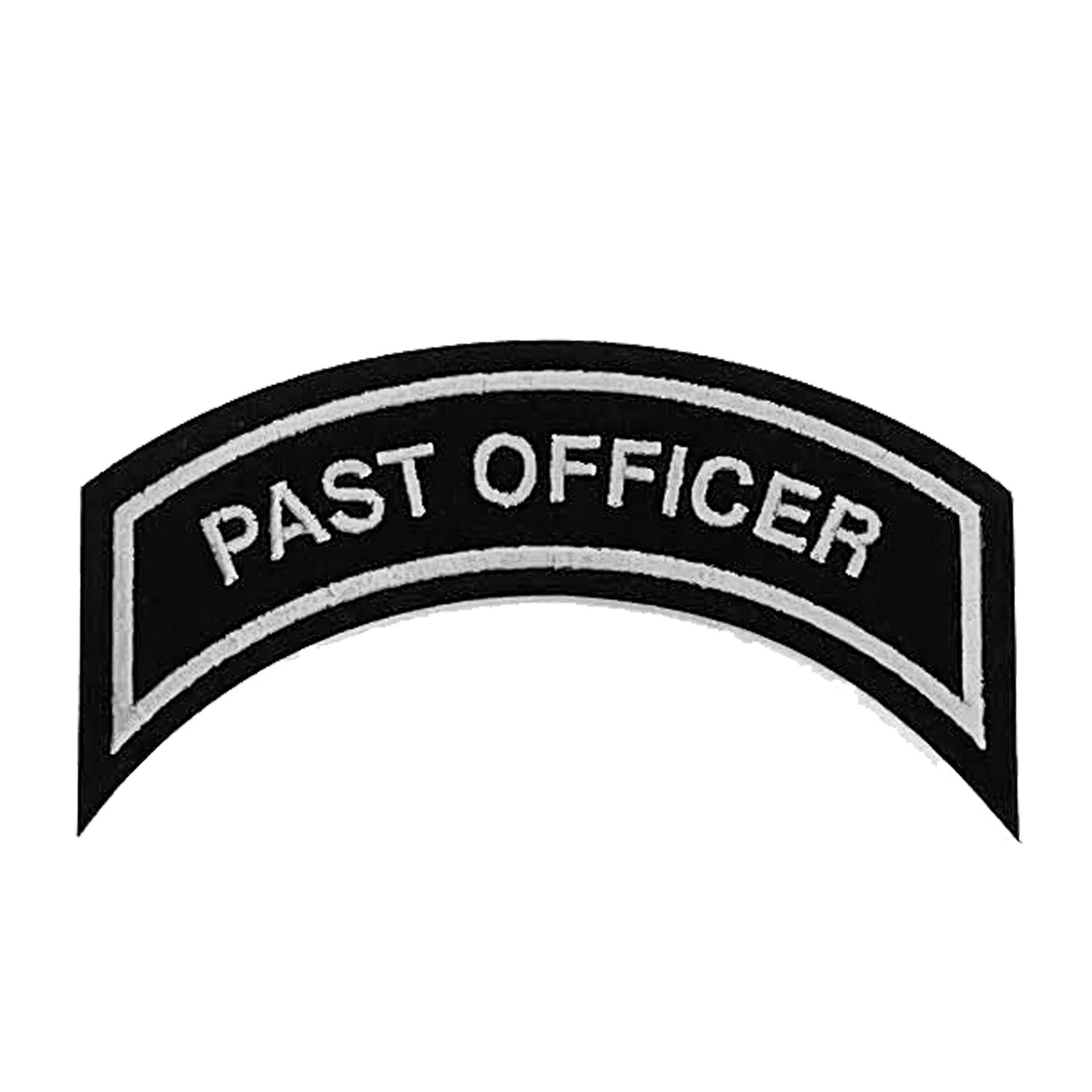 Parche PAST OFFICER en Plateado