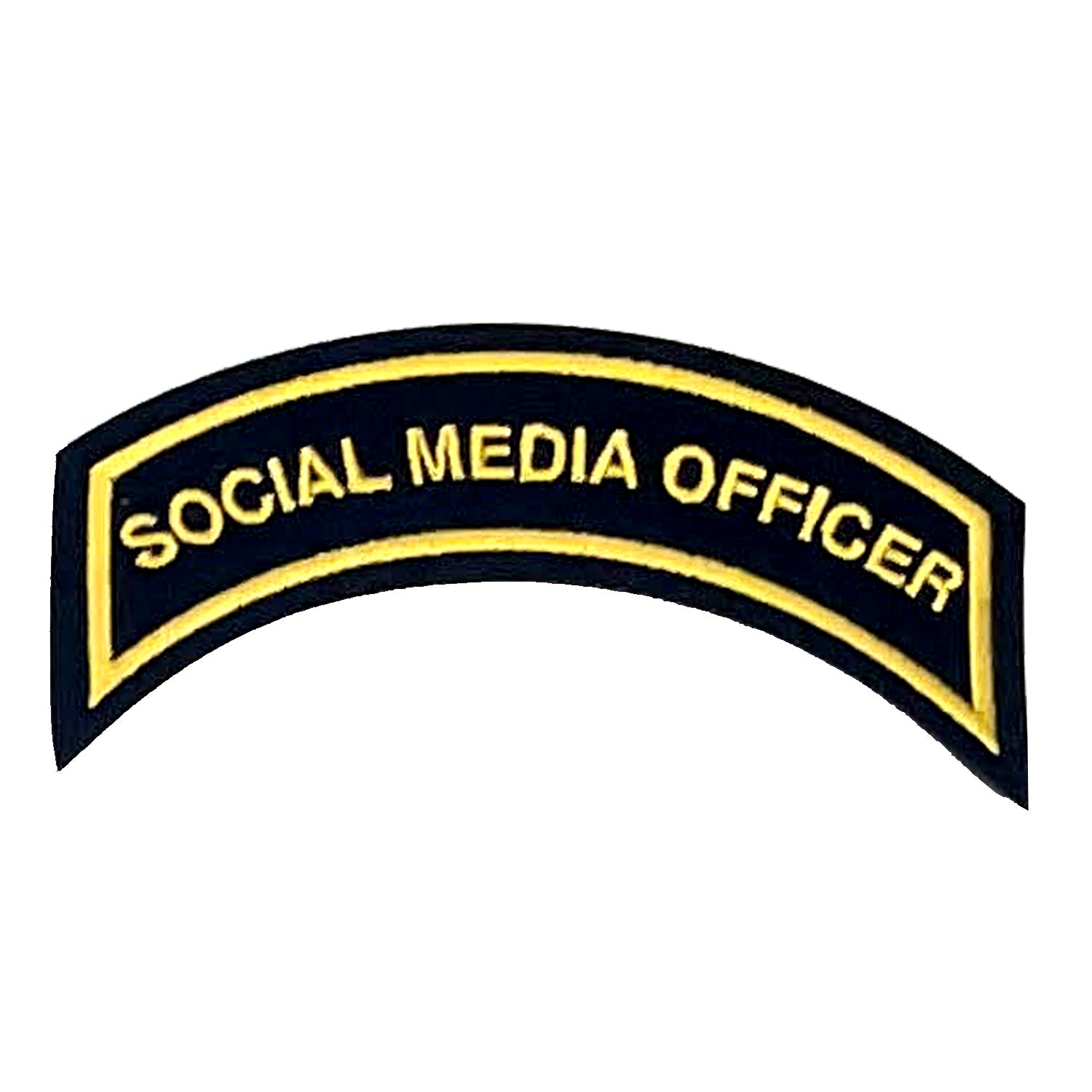 Social Media Officer Patch In Gold