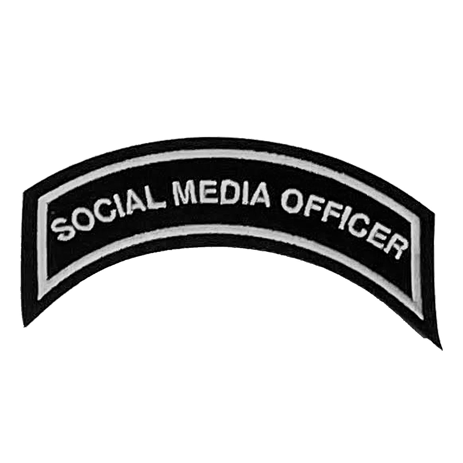 Social Media Officer Patch In Silver