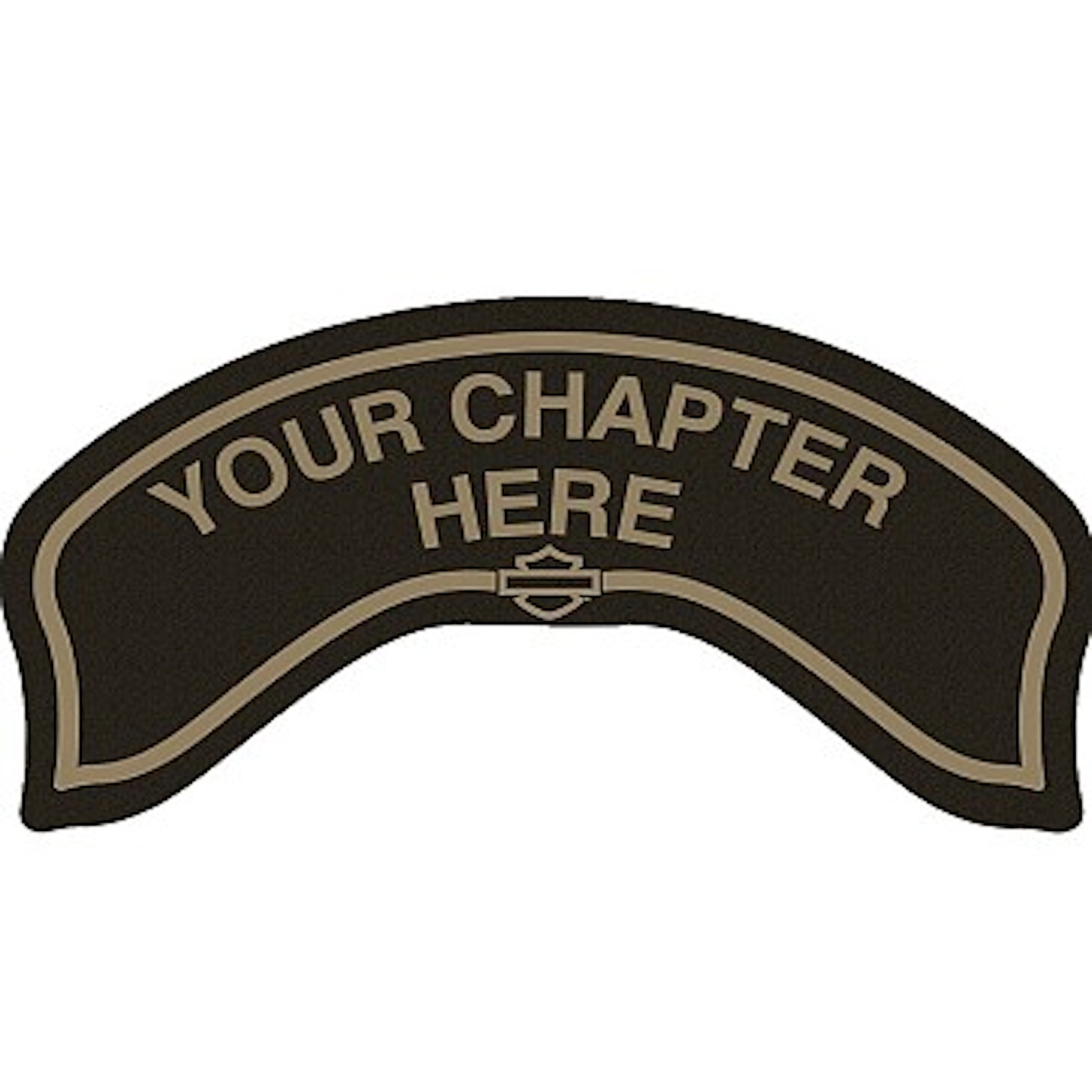 Chapter Rocker Patch In Tan - LARGE