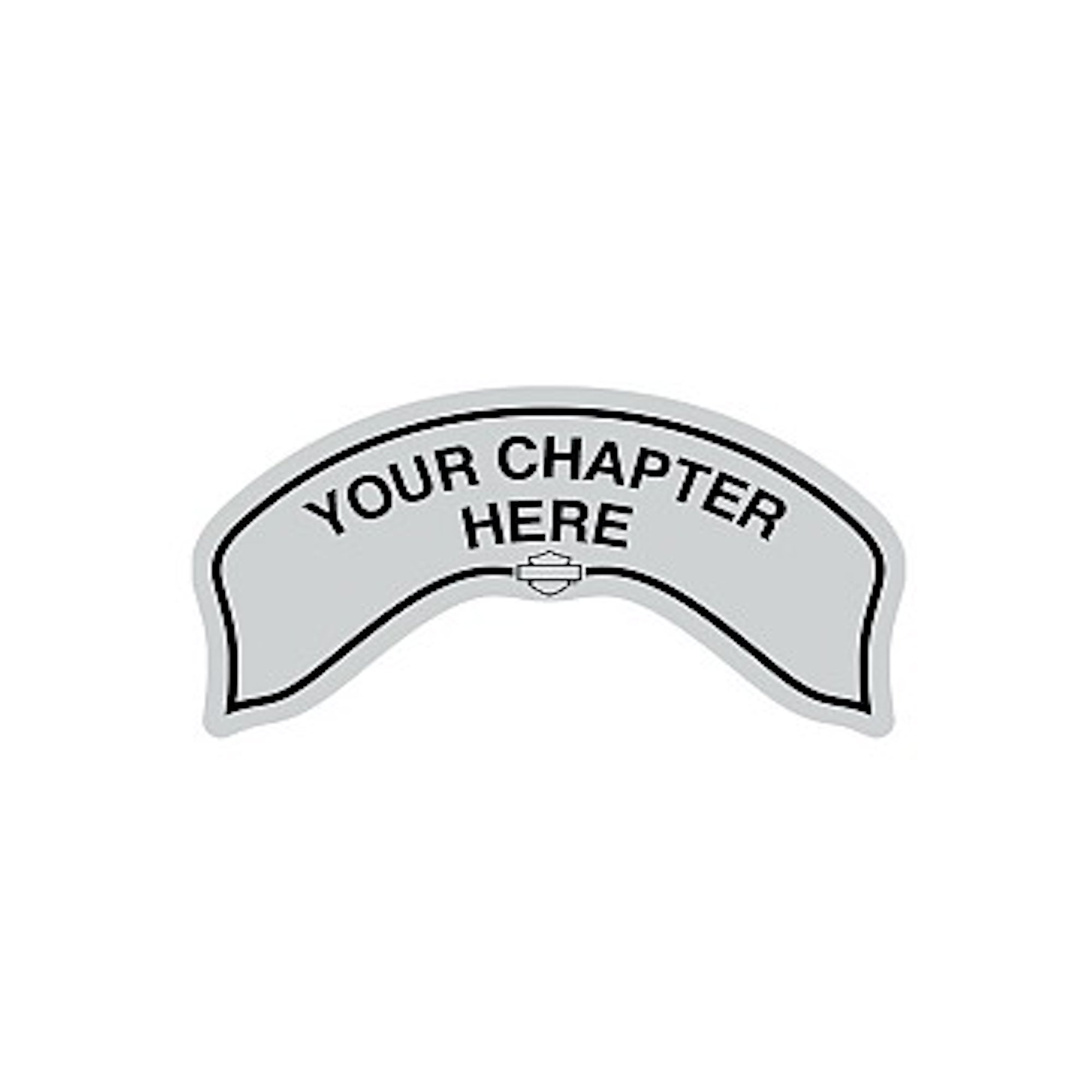 Chapter Rocker Patch In Reflective - SMALL