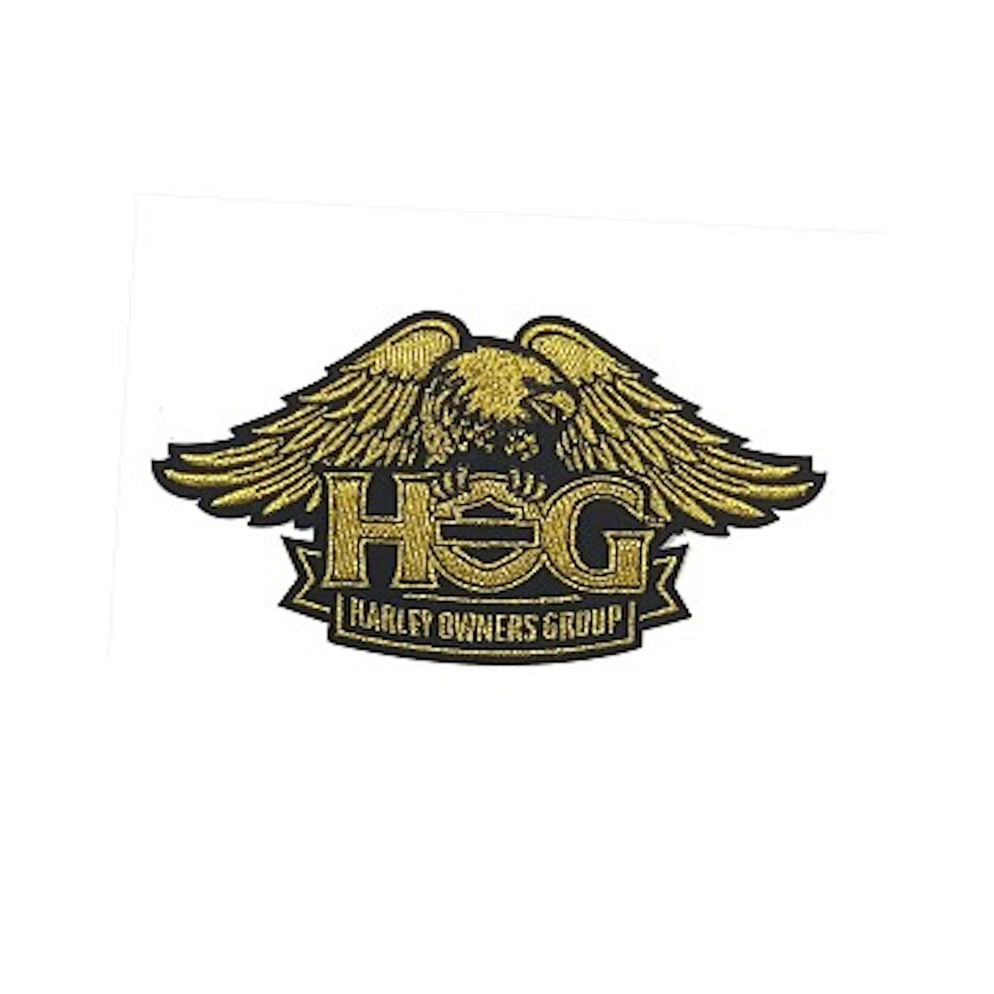 H.O.G. Eagle Patch In Gold - SMALL