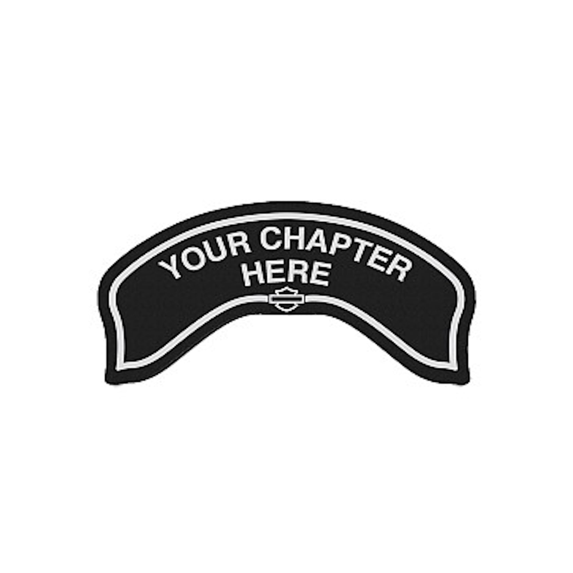 Chapter Rocker Patch In Silver - SMALL