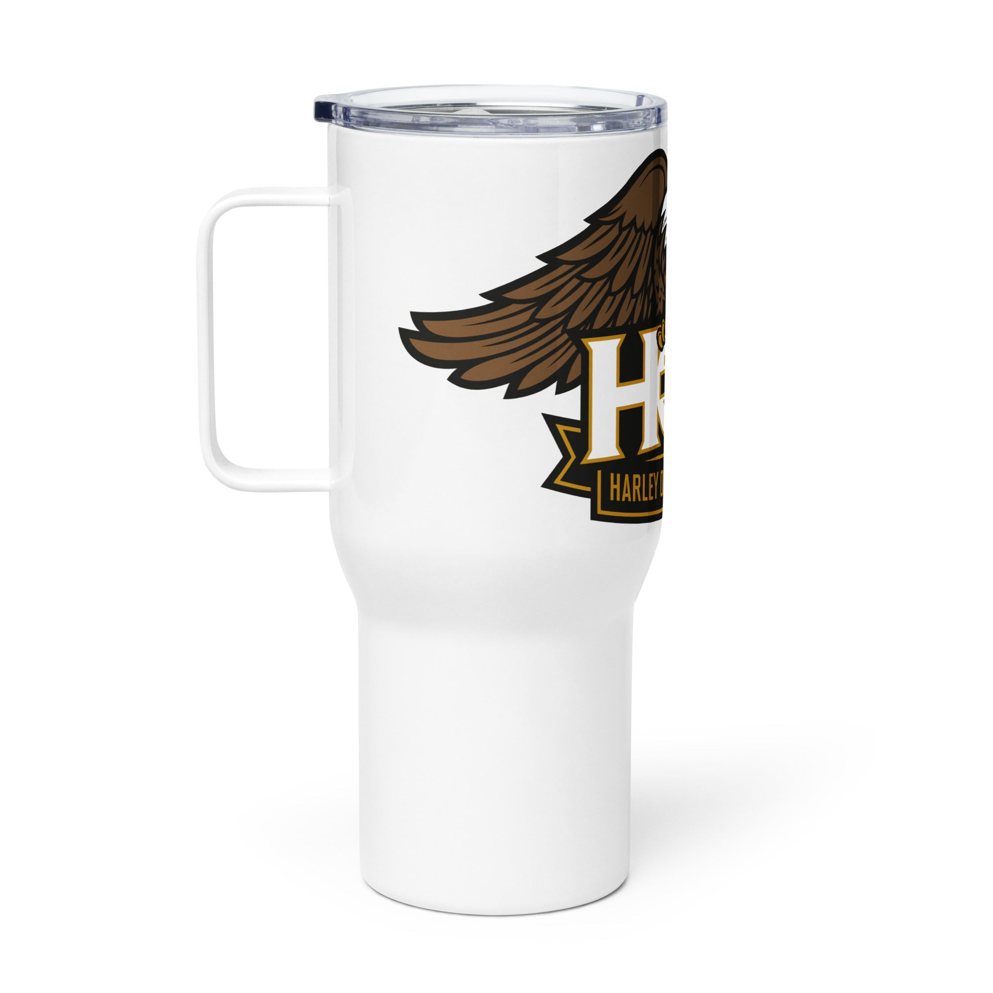 H.O.G. Travel mug with a handle